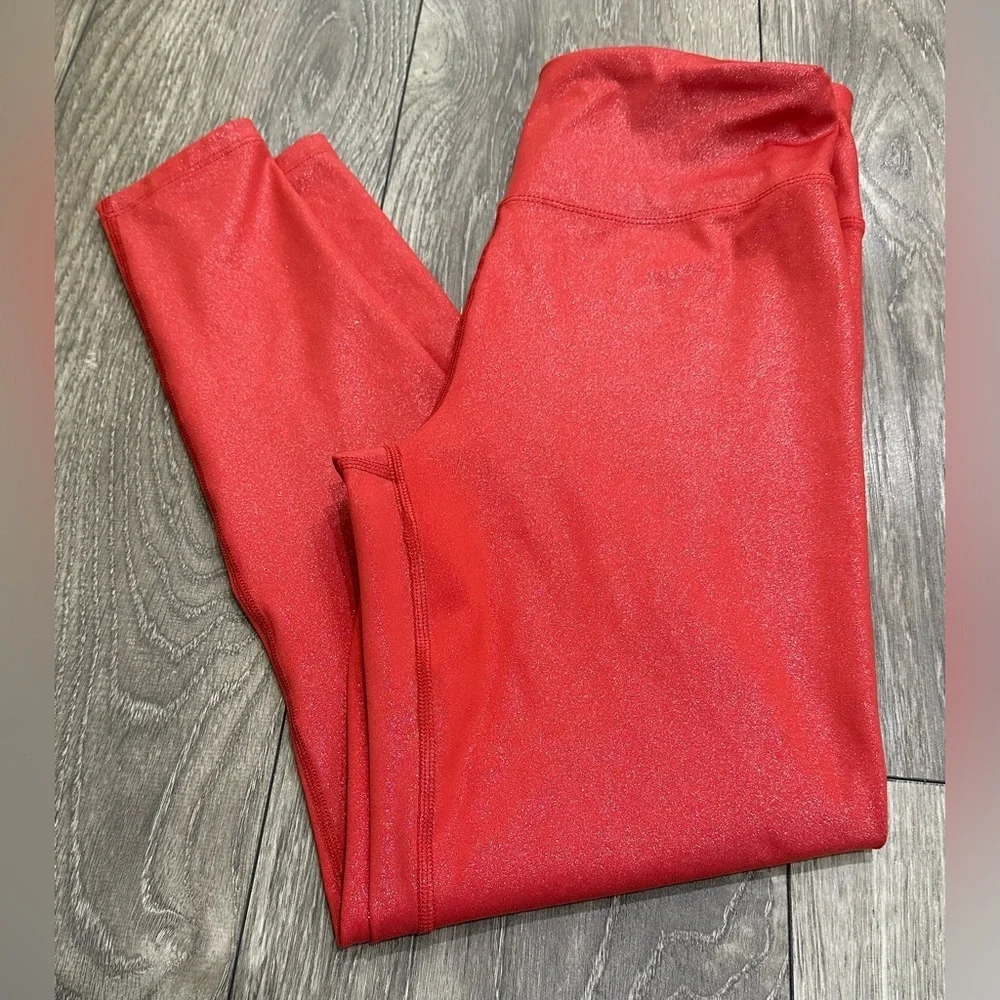 🍒Nanette Lepore Play Compression Leggings – Cranberry Sparkle 🍒 - Picture 7 of 9